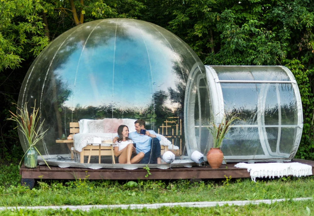 plastic bubble tent